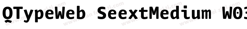 QTypeWeb SeextMedium W03 Rg字体转换